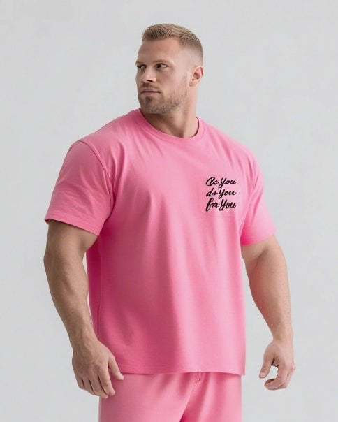 Be You Do You For You Slogan T-shirt 2-Piece Set
