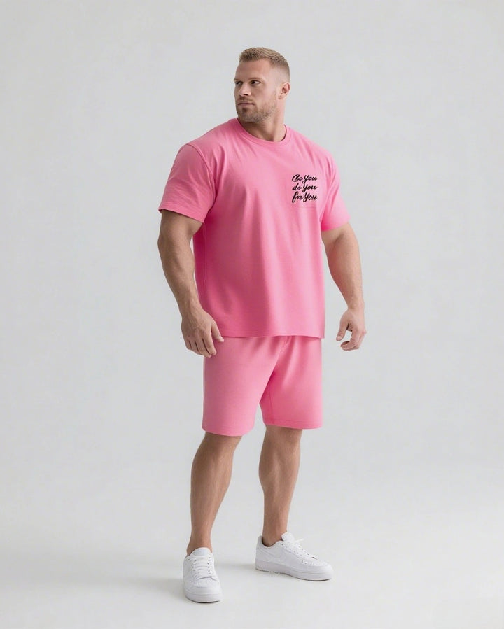 Be You Do You For You Slogan T-shirt 2-Piece Set