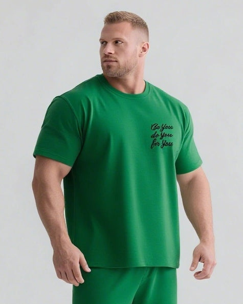 Be You Do You For You Slogan T-shirt 2-Piece Set