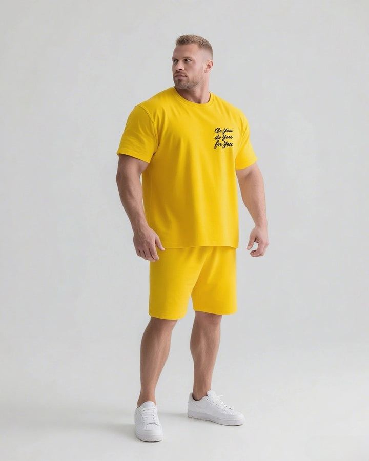 Be You Do You For You Slogan T-shirt 2-Piece Set