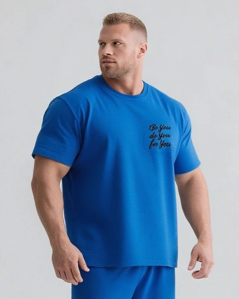 Be You Do You For You Slogan T-shirt 2-Piece Set