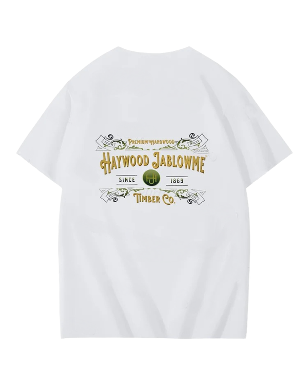 S-5XL Haywood Since 1869 Jablowme Timber Print T-Shirt