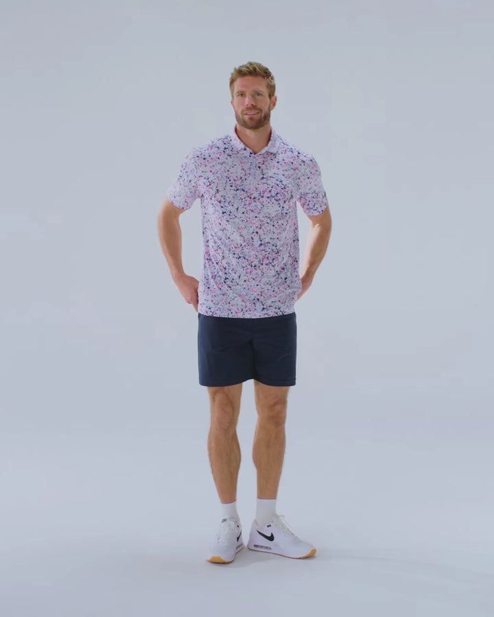 Paint Splatter 3 Core Performance Polo