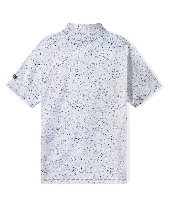 Paint Splatter 3 Navy Core Performance Polo