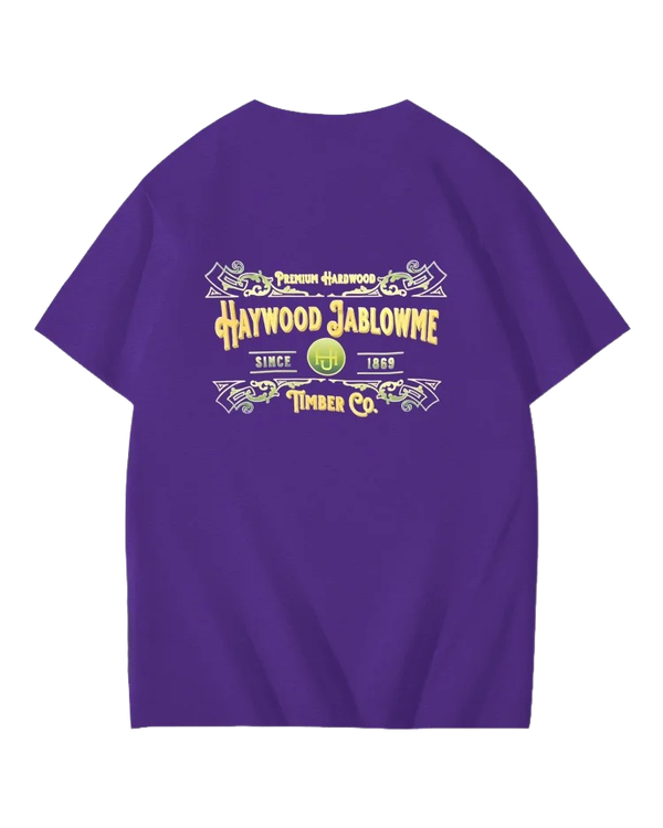 S-5XL Haywood Since 1869 Jablowme Timber Print T-Shirt