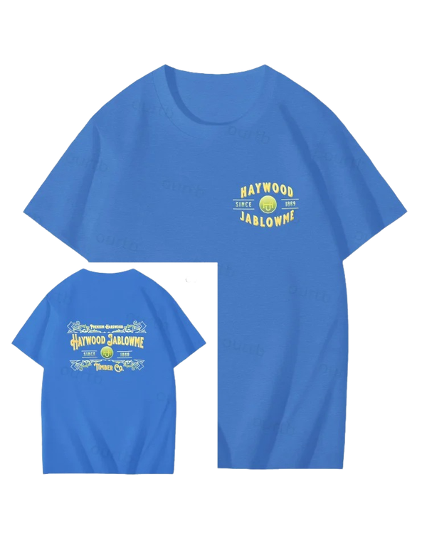 S-5XL Haywood Since 1869 Jablowme Timber Print T-Shirt