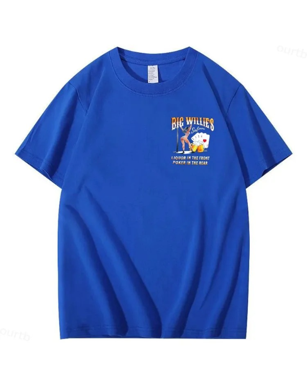 S-5XL Big Willie's 2 Sided Y2K Summer T-shirt