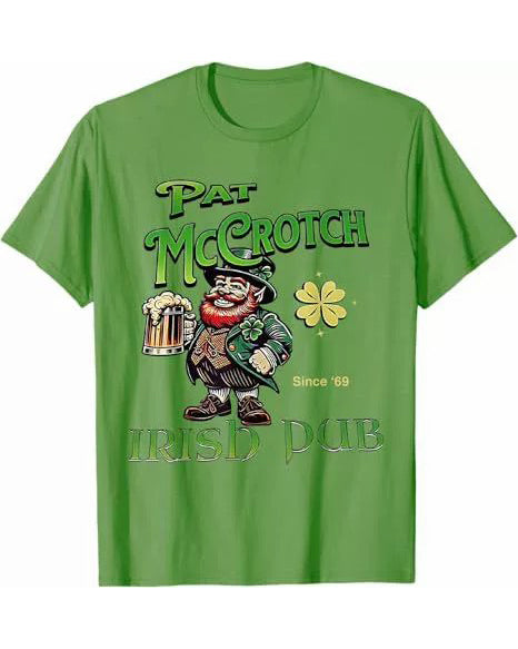 S-3XL Pat Mccrotch Irish Pub St Patricks Day T-shirts
