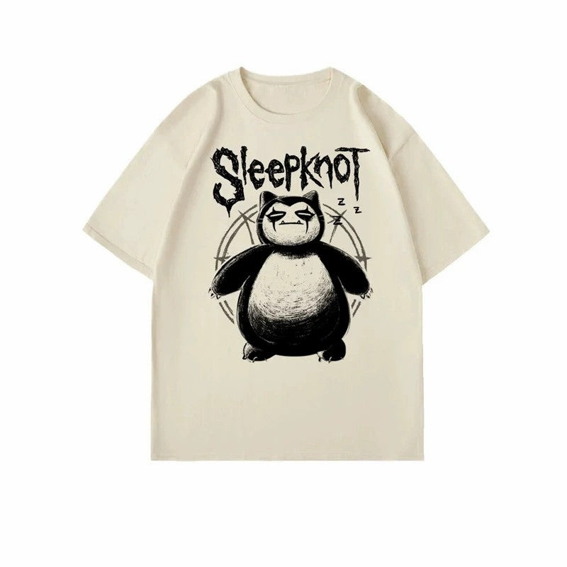 S-4XL Anime Sleepknot Short Sleeve Cotton Tees