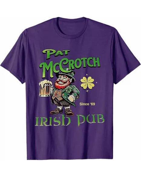 S-3XL Pat Mccrotch Irish Pub St Patricks Day T-shirts