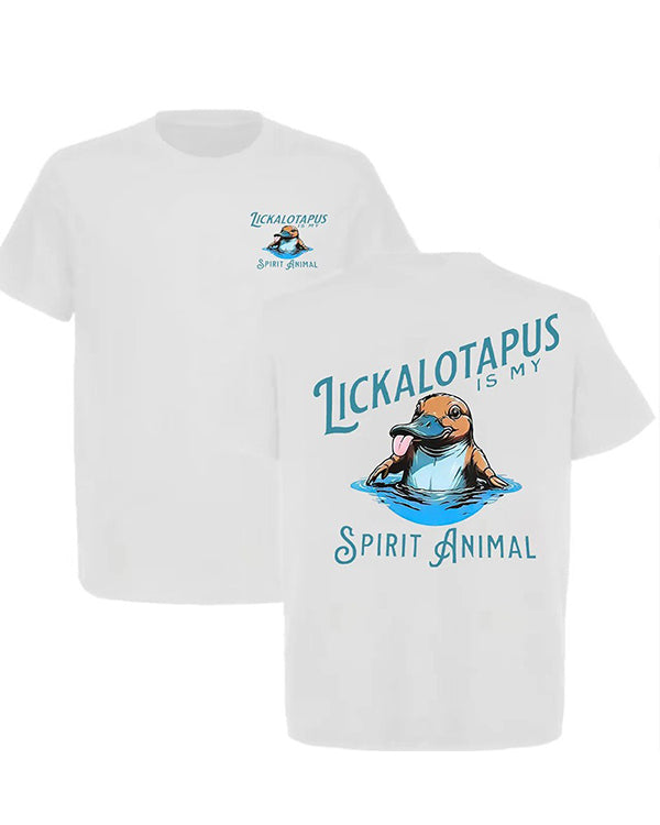 S-6XL LICKALOTAPUS IS MY Sprit Animal Print T-Shirt
