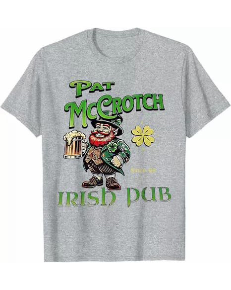 S-3XL Pat Mccrotch Irish Pub St Patricks Day T-shirts