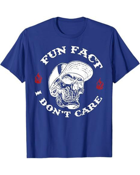 S-3XL Fun Fact I Don't Care Front T-Shirt