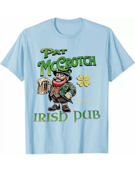 S-3XL Pat Mccrotch Irish Pub St Patricks Day T-shirts