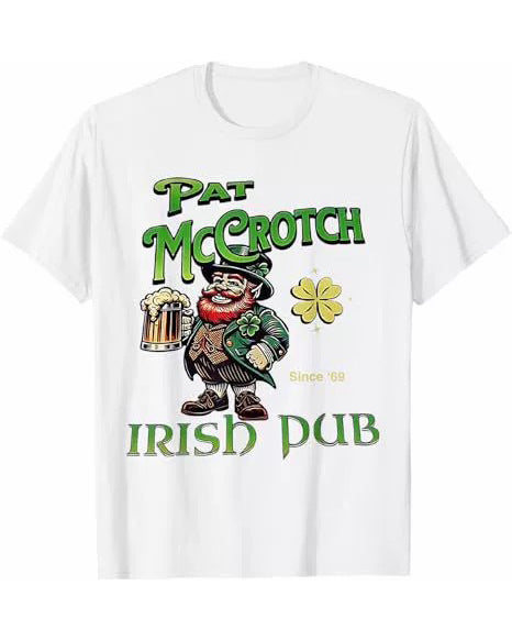 S-3XL Pat Mccrotch Irish Pub St Patricks Day T-shirts