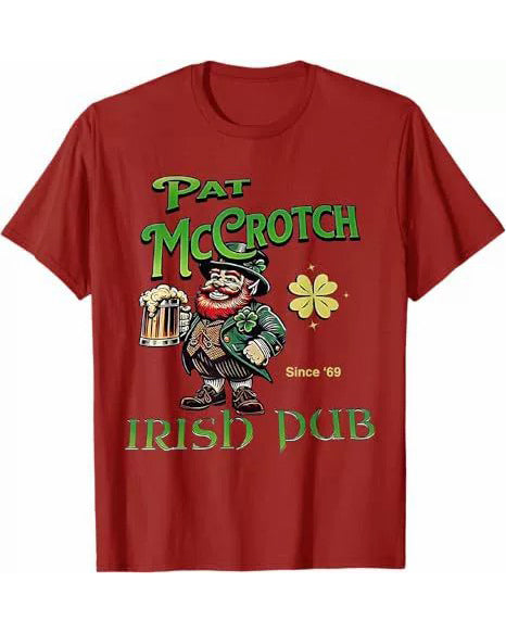 S-3XL Pat Mccrotch Irish Pub St Patricks Day T-shirts