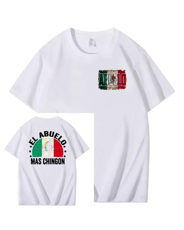 S-5XL EL ABUELO The Coolest Grandpa Printed T-Shirt