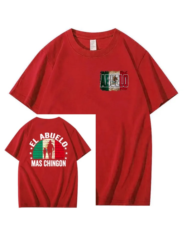S-5XL EL ABUELO The Coolest Grandpa Printed T-Shirt