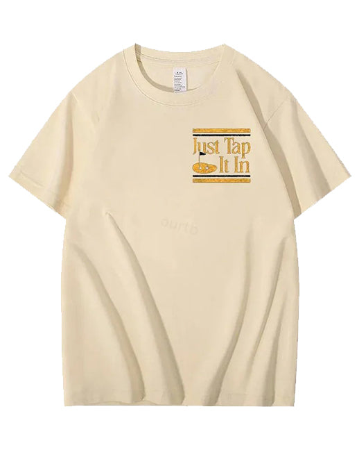 S-5XL Just Tap It In Pattern100% Cotton T-Shirt