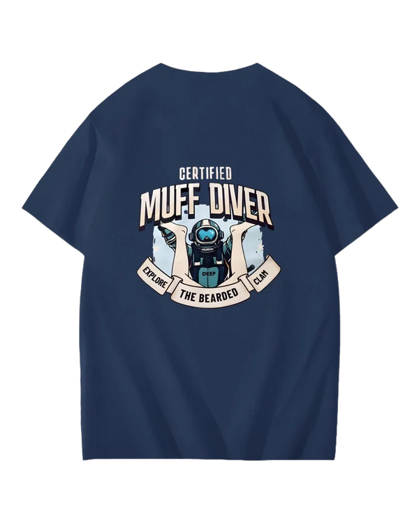 S-5XL Certified Muff Diver Art Pattern Print T-Shirt