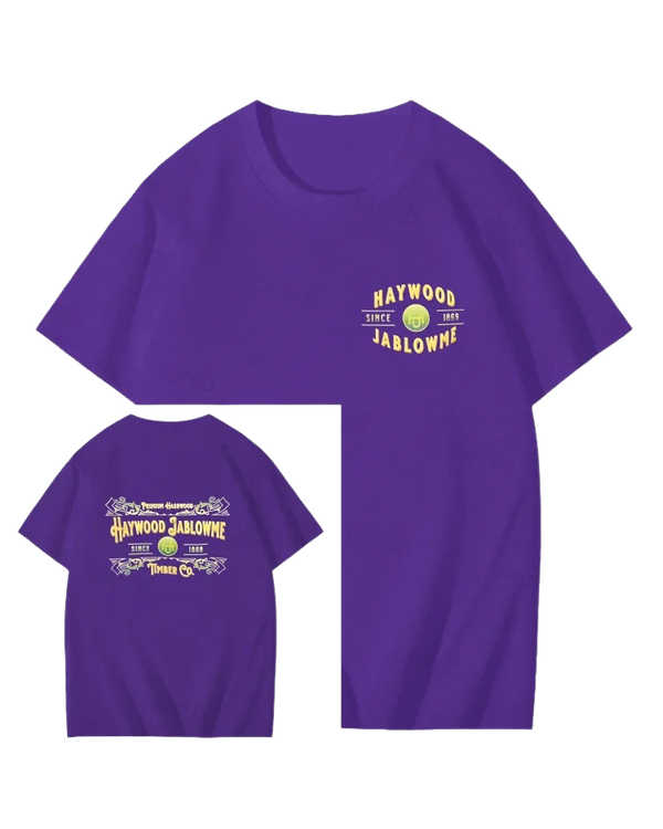 S-5XL Haywood Since 1869 Jablowme Timber Print T-Shirt