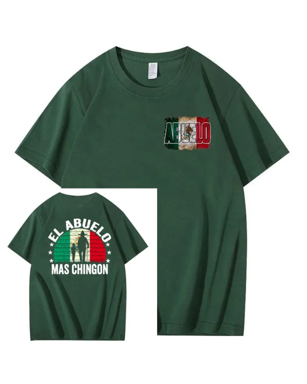 S-5XL EL ABUELO The Coolest Grandpa Printed T-Shirt
