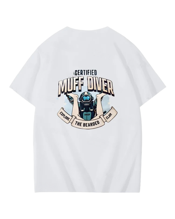 S-5XL Certified Muff Diver Art Pattern Print T-Shirt