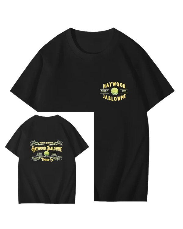 S-5XL Haywood Since 1869 Jablowme Timber Print T-Shirt