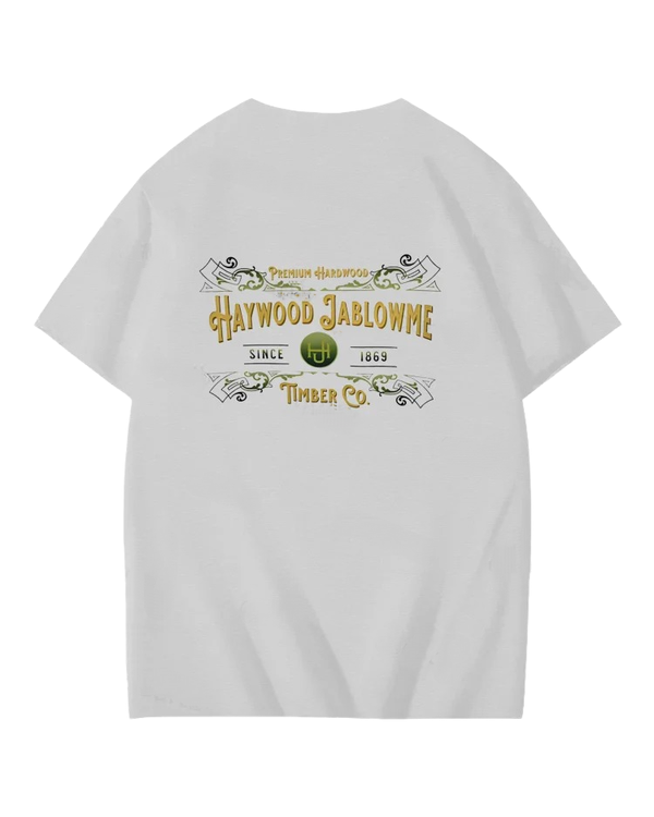 S-5XL Haywood Since 1869 Jablowme Timber Print T-Shirt