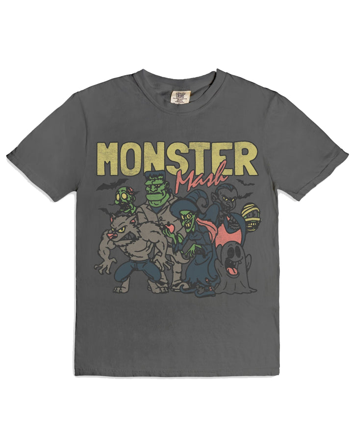 S-2XL Halloween Monster Mash Vintage T-Shirt
