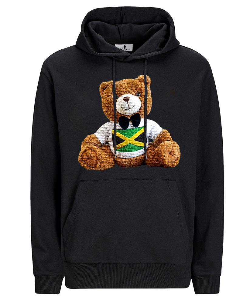 3D Bubble Texture Teddy Bear Cotton Hoodie Trousers Suit