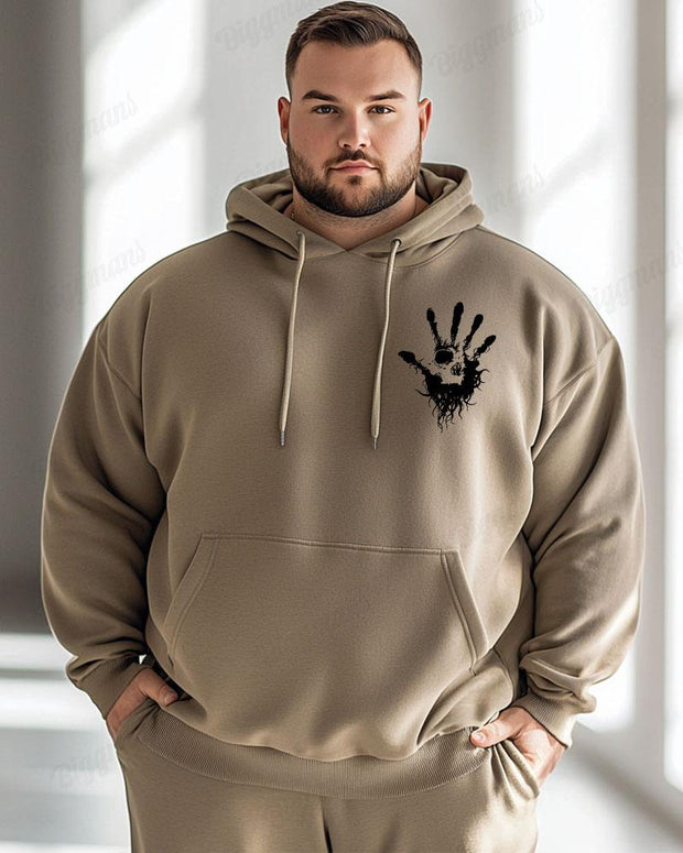 Cotton Material - Best Mode Letter Printing Men's Loose Oversized Hoodie