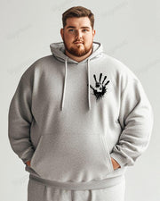 Cotton Material - Best Mode Letter Printing Men's Loose Oversized Hoodie