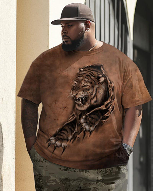 Men's Breakout Tiger Camo Print Large Suit