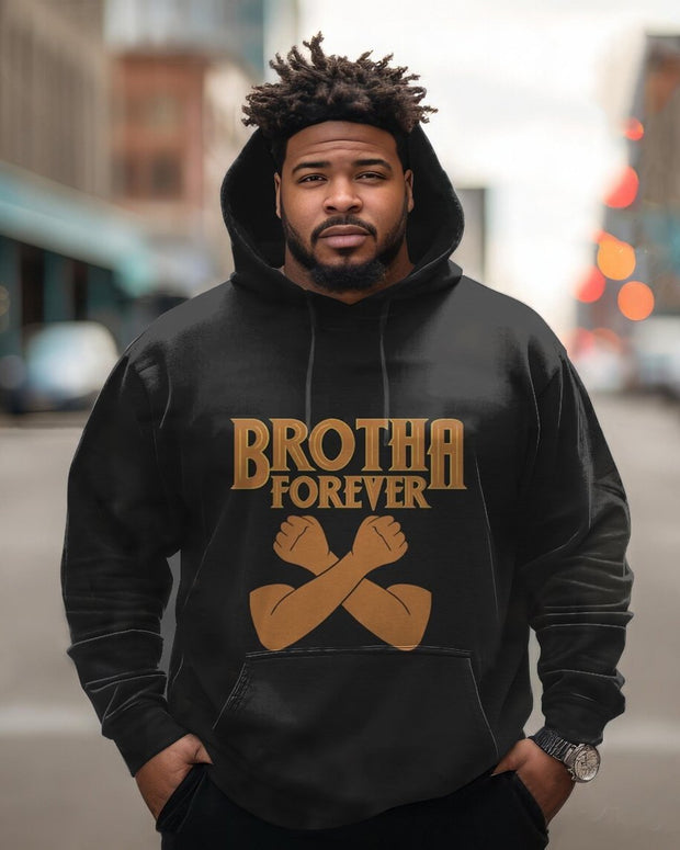 Men's Plus Size Brother Forever Hoodie
