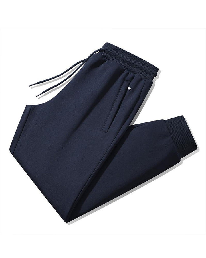 Fall/winter Men's Plus Size Fleece-lined Toe Cotton Trousers