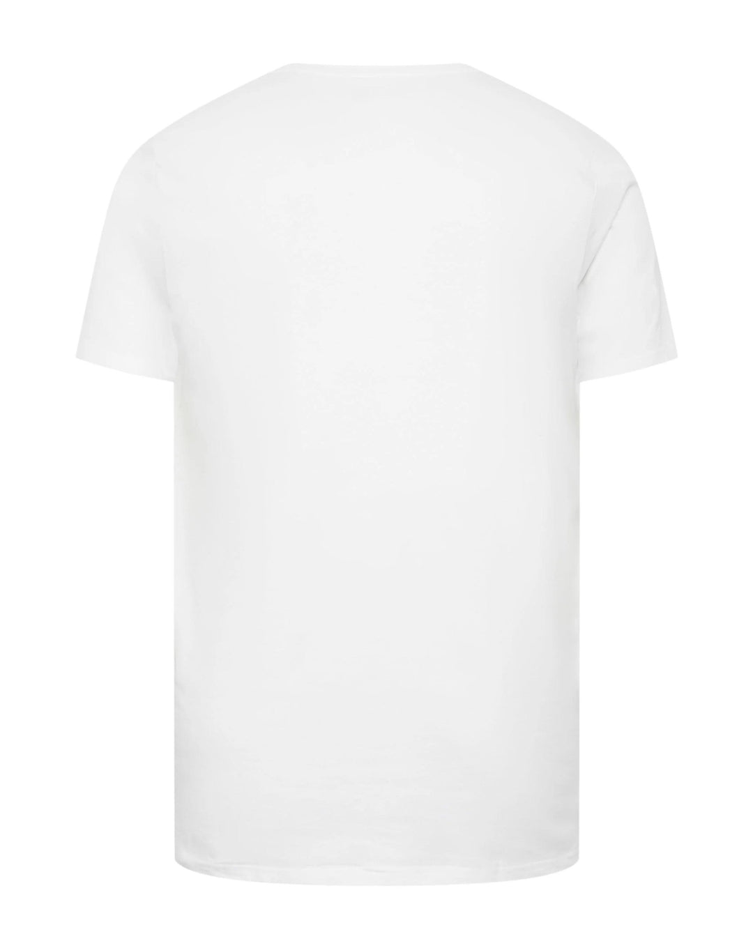 100% Cotton-Pure White Men's Plus Size Short Sleeve T-Shirt