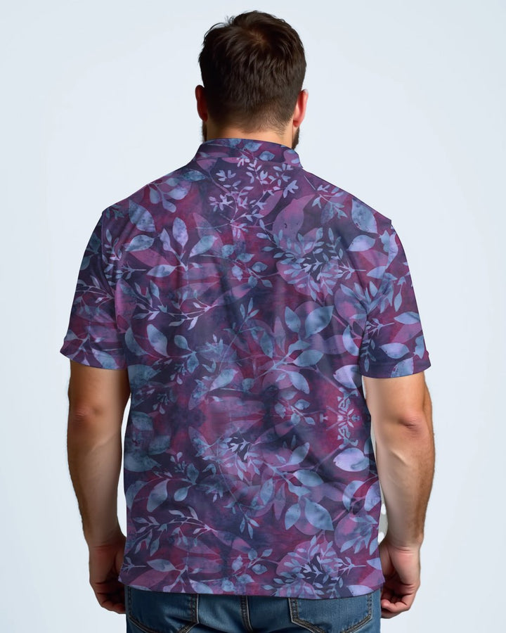 Violet Batik Men's Polo Short Sleeve