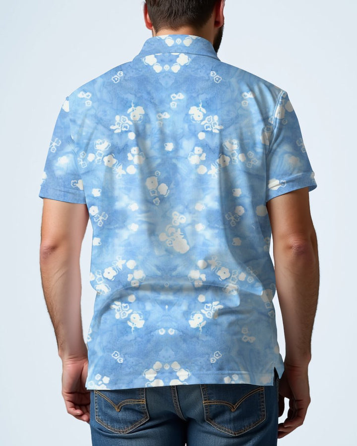 Dream Sea View Batik Men's Polo Short Sleeve