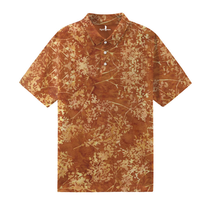 Earthy Batik Men's Polo Short Sleeve