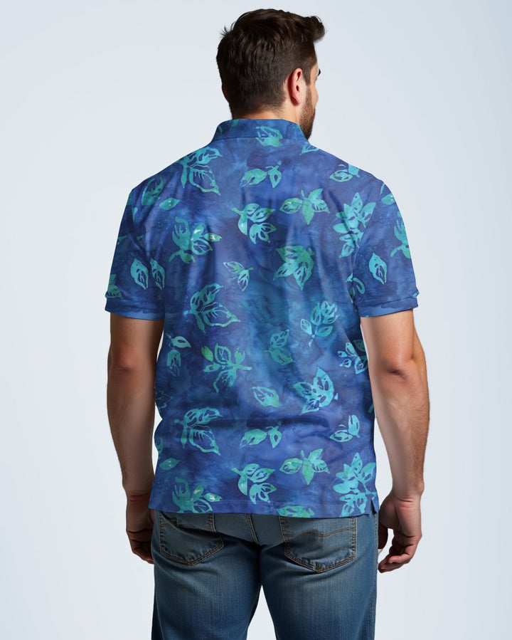 Tropical Paradise Batik Men's Polo Short Sleeve