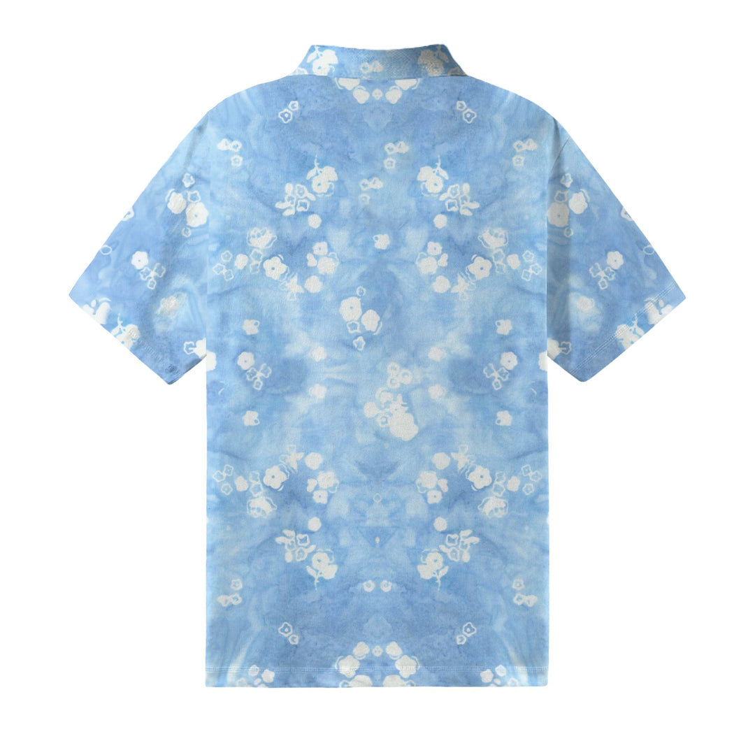 Dream Sea View Batik Men's Polo Short Sleeve