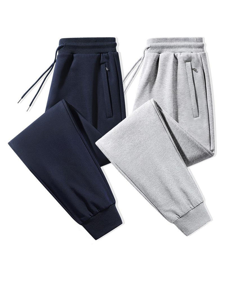 Fall/winter Men's Plus Size Fleece-lined Toe Cotton Trousers