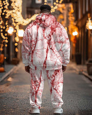 Men's Halloween Whatever You Do Don't Fall Asleep Silhouette Print Plus Size Hoodie Suit