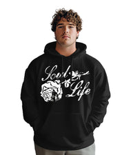 Cotton-Rose Flower Language Printed Men's Loose Oversized Sweat