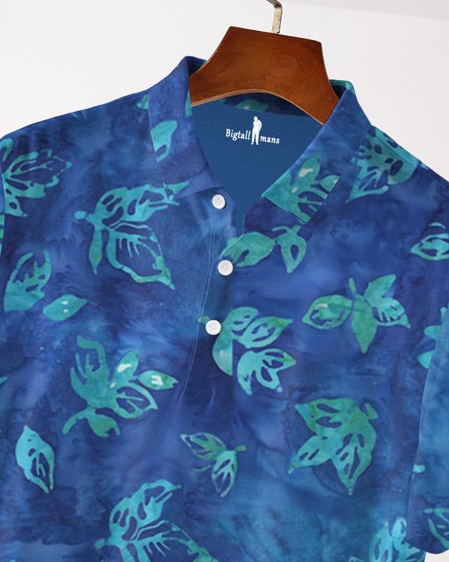 Tropical Paradise Batik Men's Polo Short Sleeve