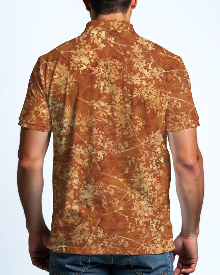 Earthy Batik Men's Polo Short Sleeve