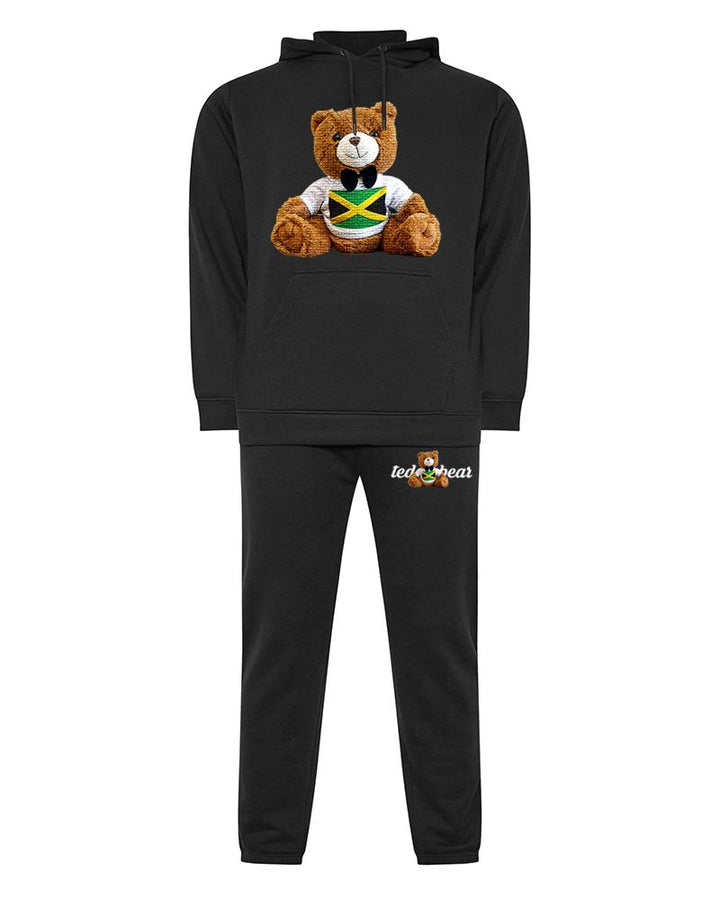 3D Bubble Texture Teddy Bear Cotton Hoodie Trousers Suit