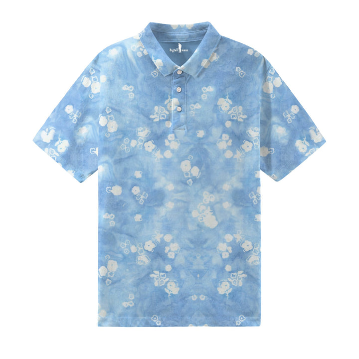 Dream Sea View Batik Men's Polo Short Sleeve