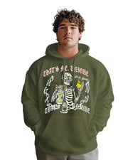 Cotton-yearning For The Bright Skull Print Men's Loose Oversized Sweater